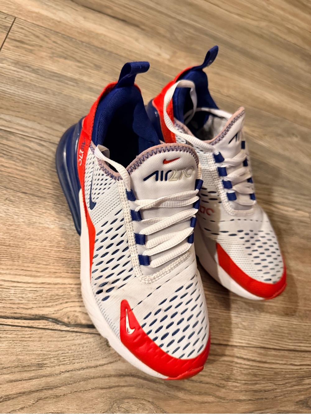 Nike Kids' Sneakers in White, Red & Blue